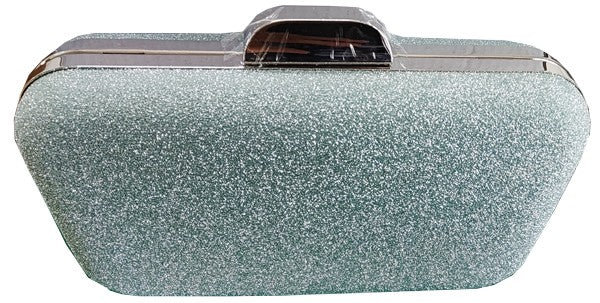 Glitter Evening Clutch in Green 0180