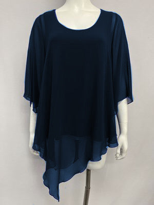 RTM Chiffon Pant in Navy, pair with Betty Chiffon Top to make a set