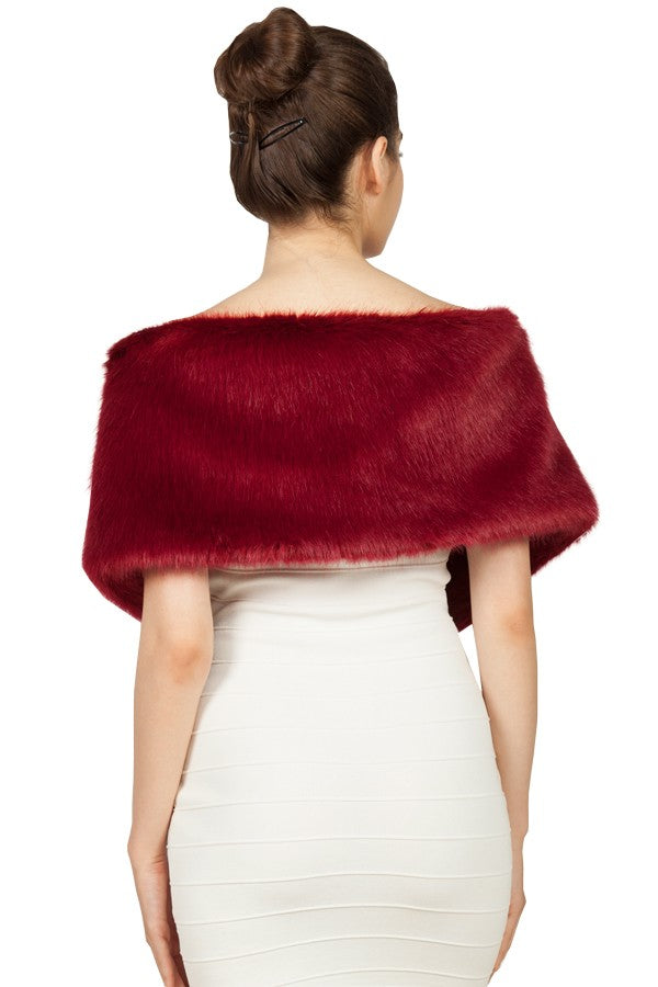 Miss Anne Faux Fur Wrap available in mulitple colours Heavier weight