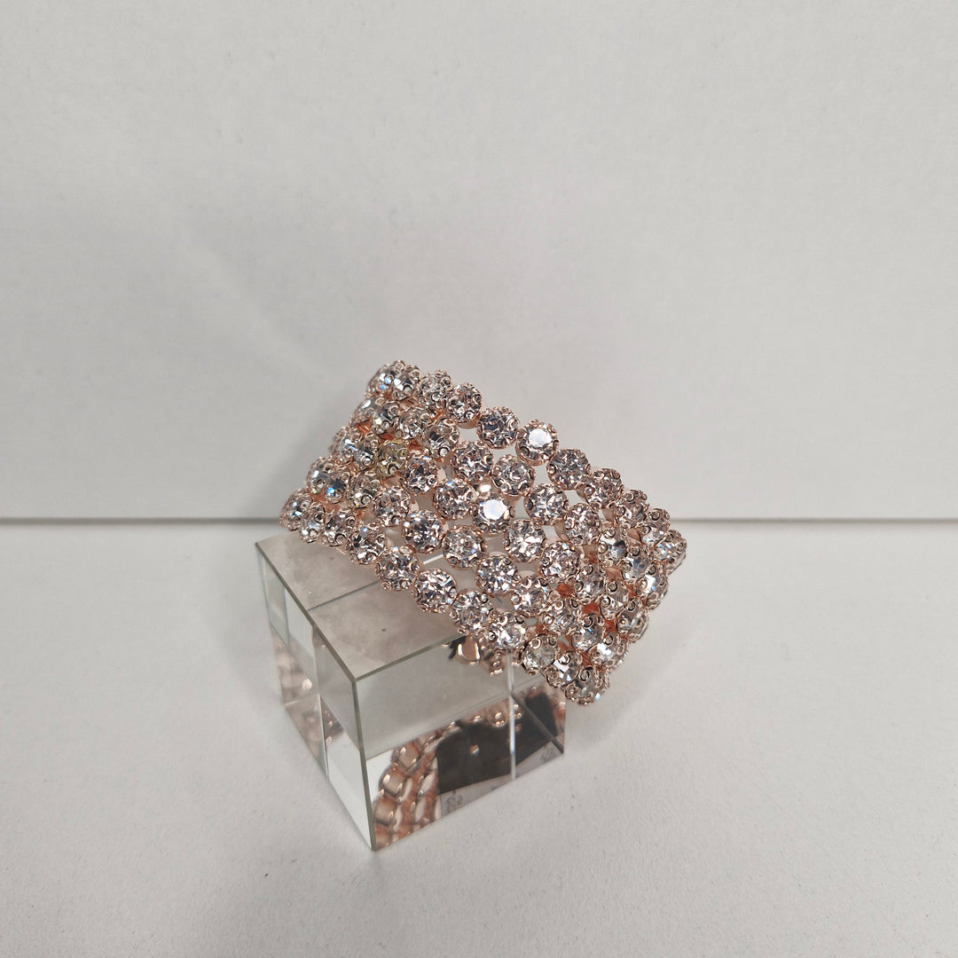 Stellar Rose Rose Gold Diamante bracelet Lge 71402