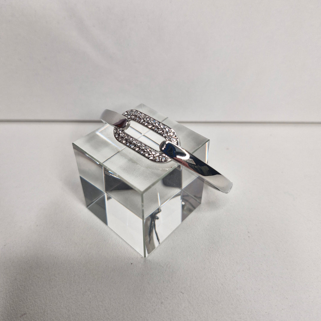 Stellar Rose Bracelet with Diamante oval in silver 70401