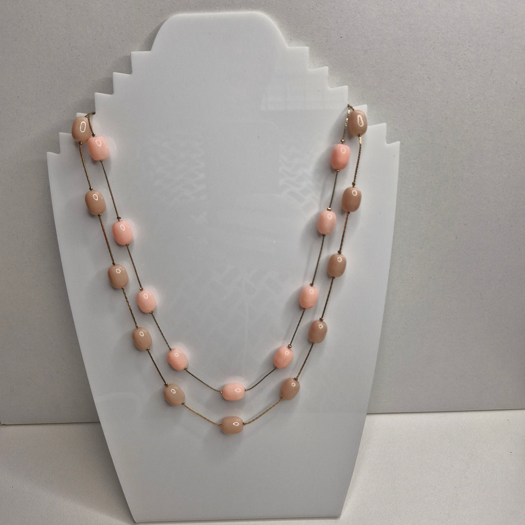 Stellar Rose double bead necklace 76104