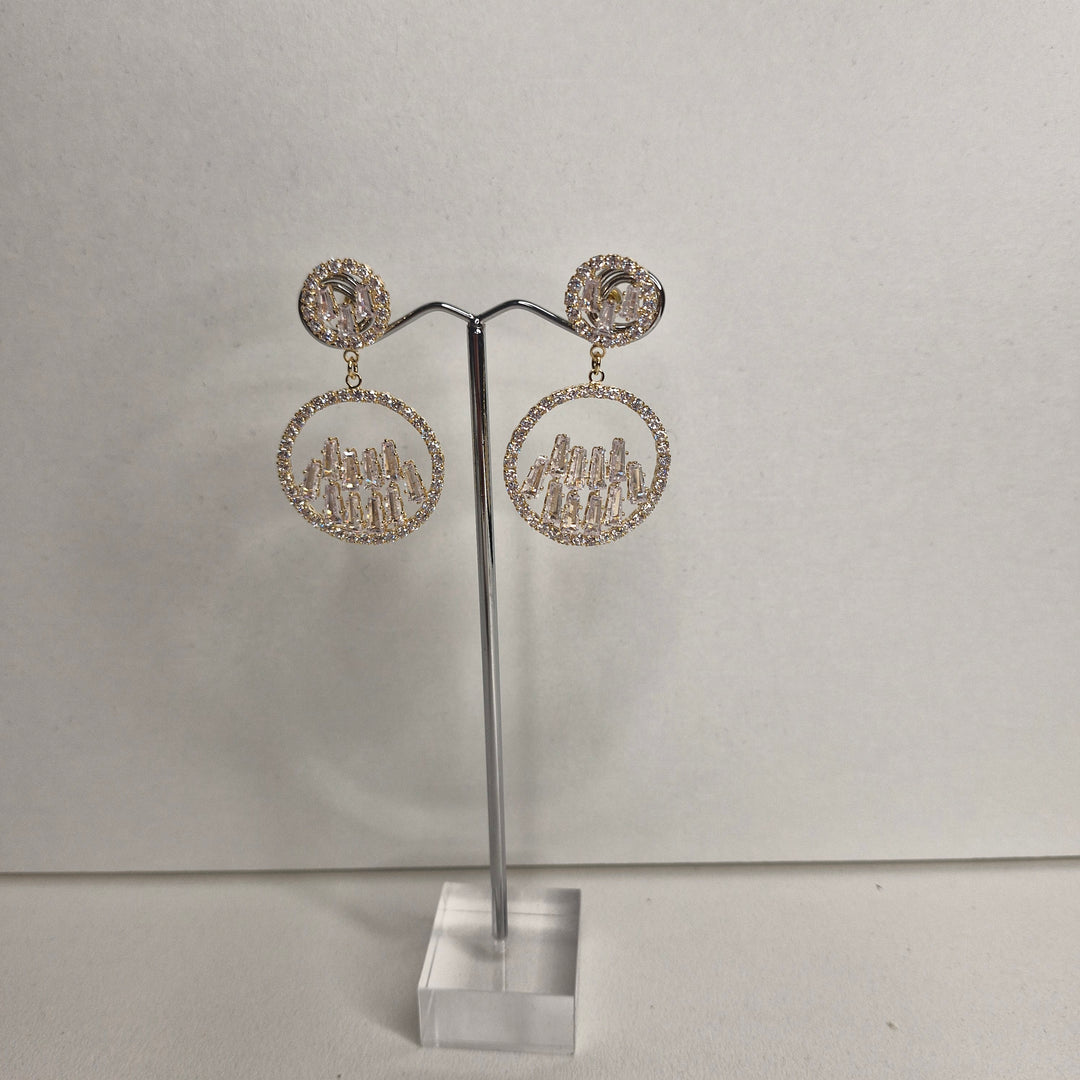 Stellar Rose gold and diamante earrings 71806