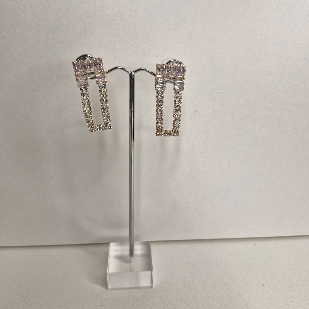 Stellar Rose gold and diamante earrings 74935