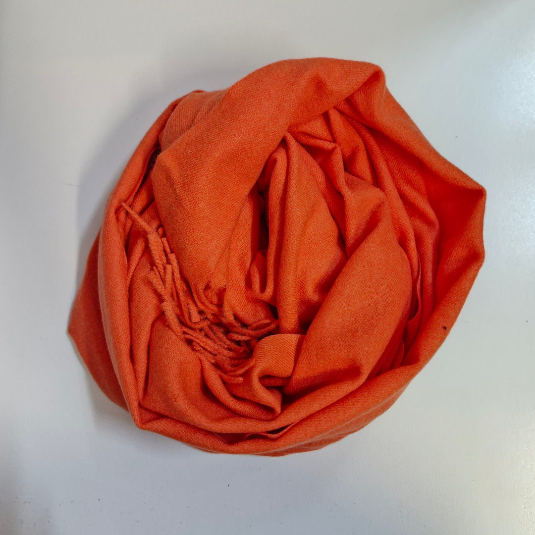 Cosy Cashmere Scarf Orange