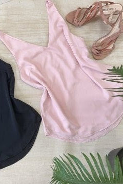 Lorraine Slinky Tank in Pink