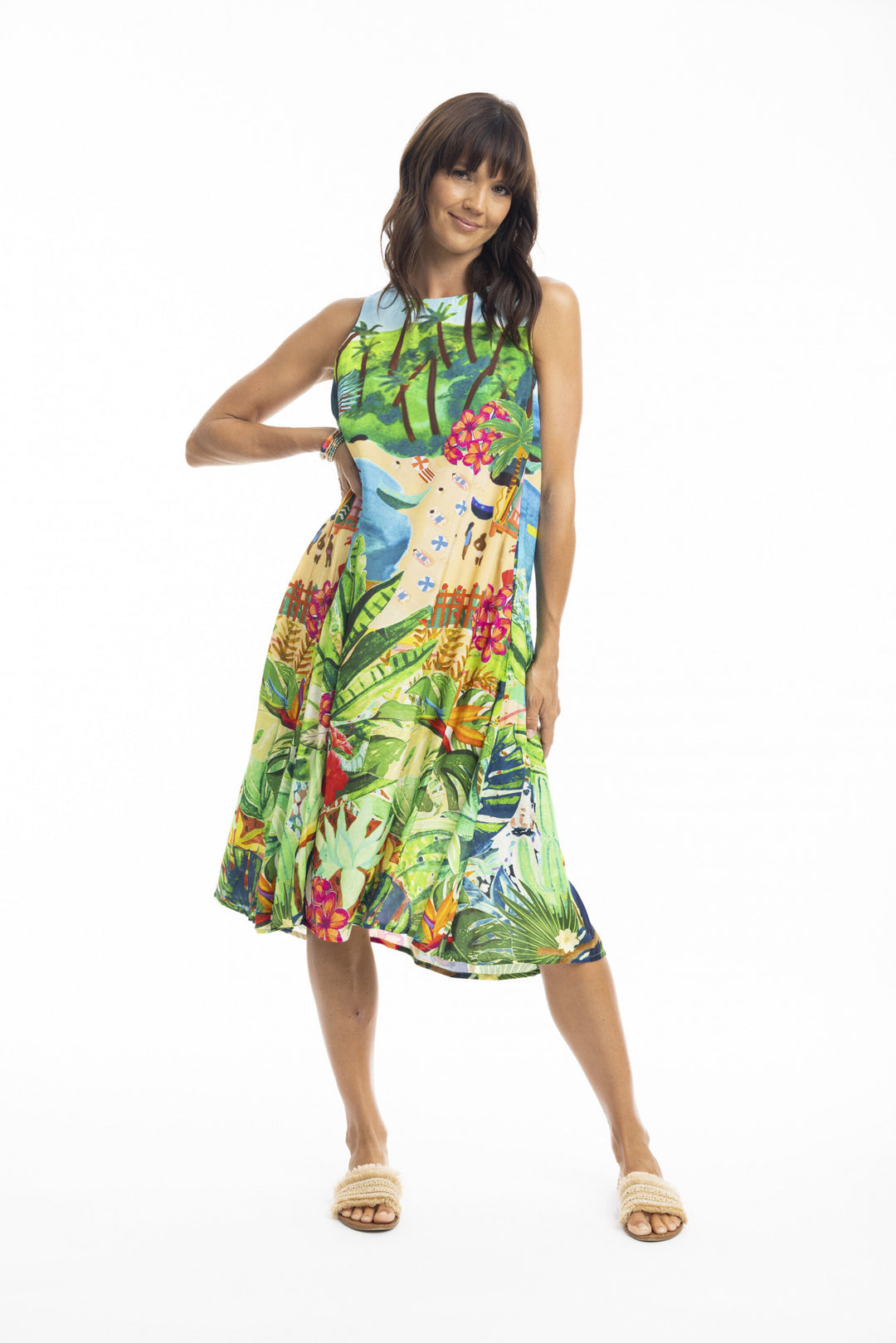 Escape Skye Ruched Neckline Dress