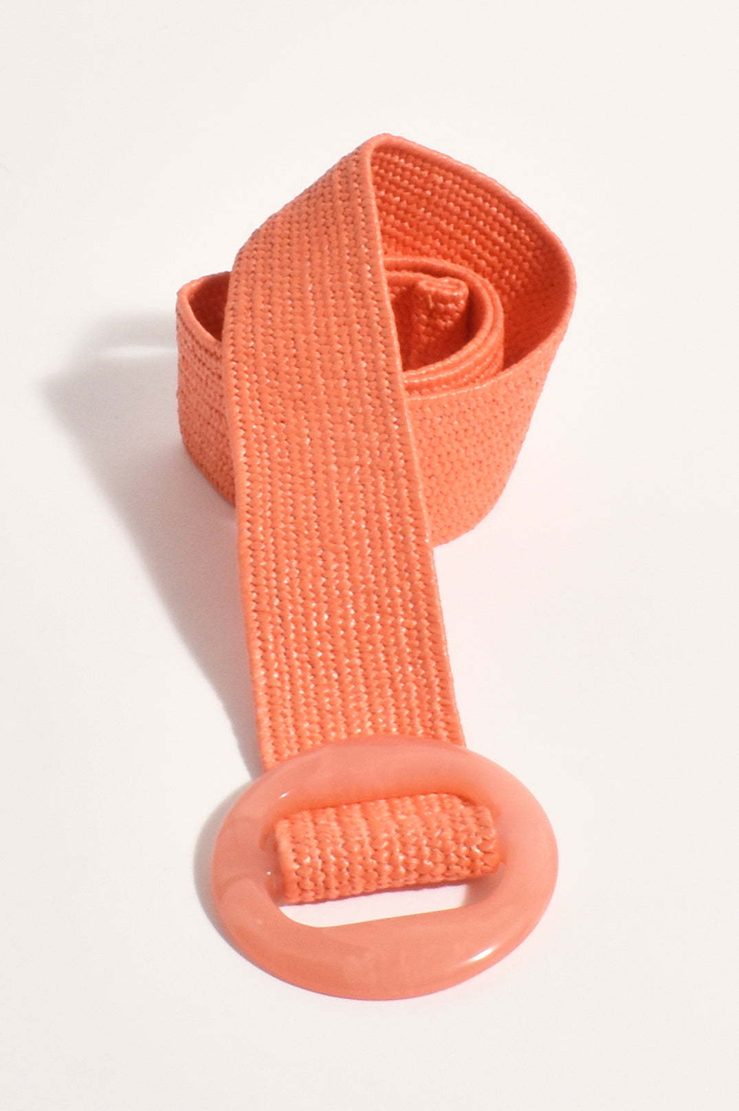 Adorne Resin Stretch Summer Belt in Orange ABD0640