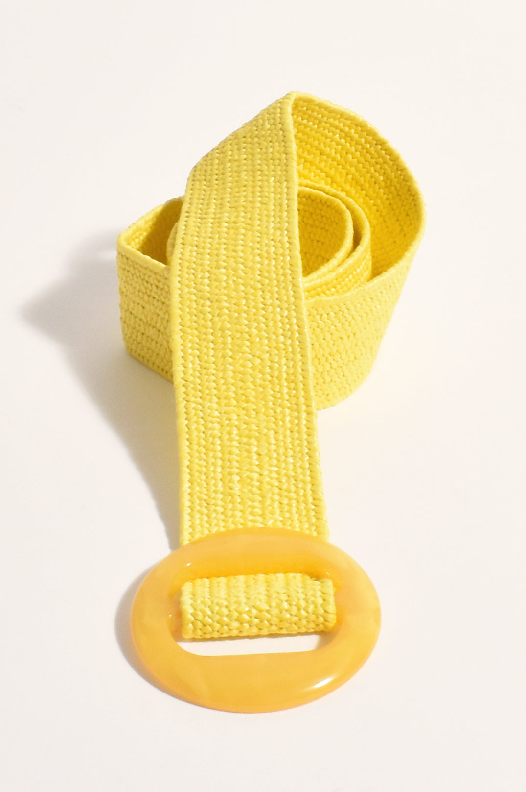 Adorne Resin Stretch Summer Belt in Yellow ABD0640
