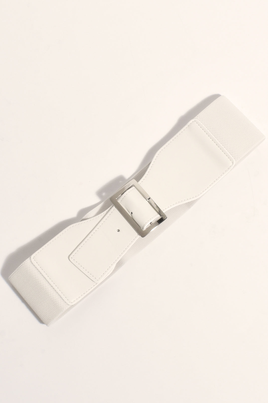 Adorne Rectangle Buckle Stretch Belt ABD0660
