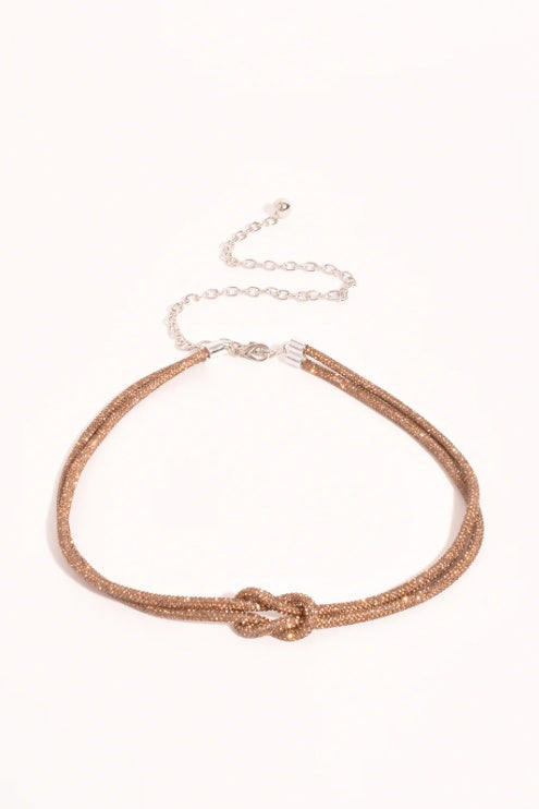 Adorne Knot Rope Belt Bronze ABD1731