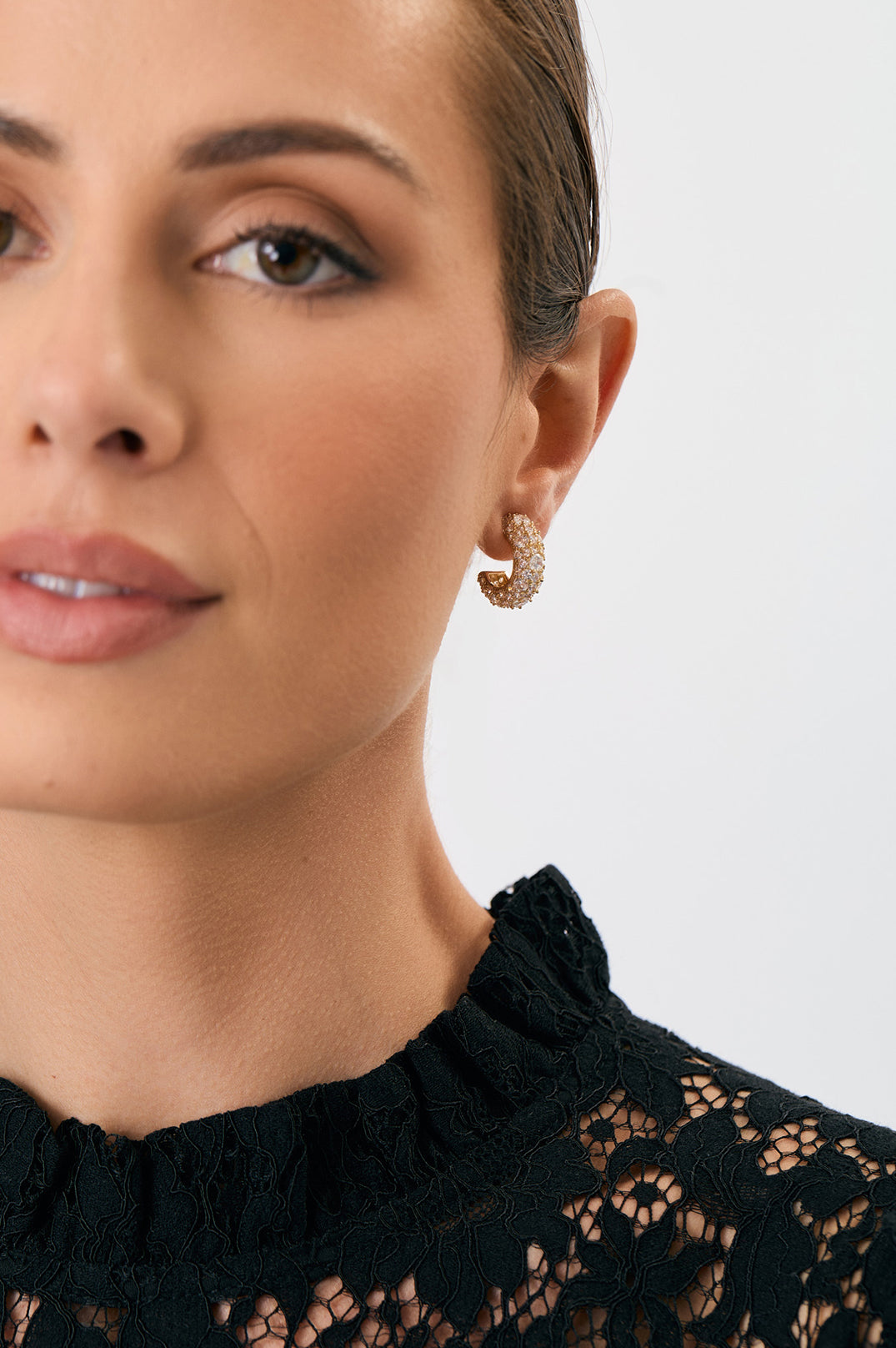 Adorne Mini Diamante Hoop Earrings AED4075