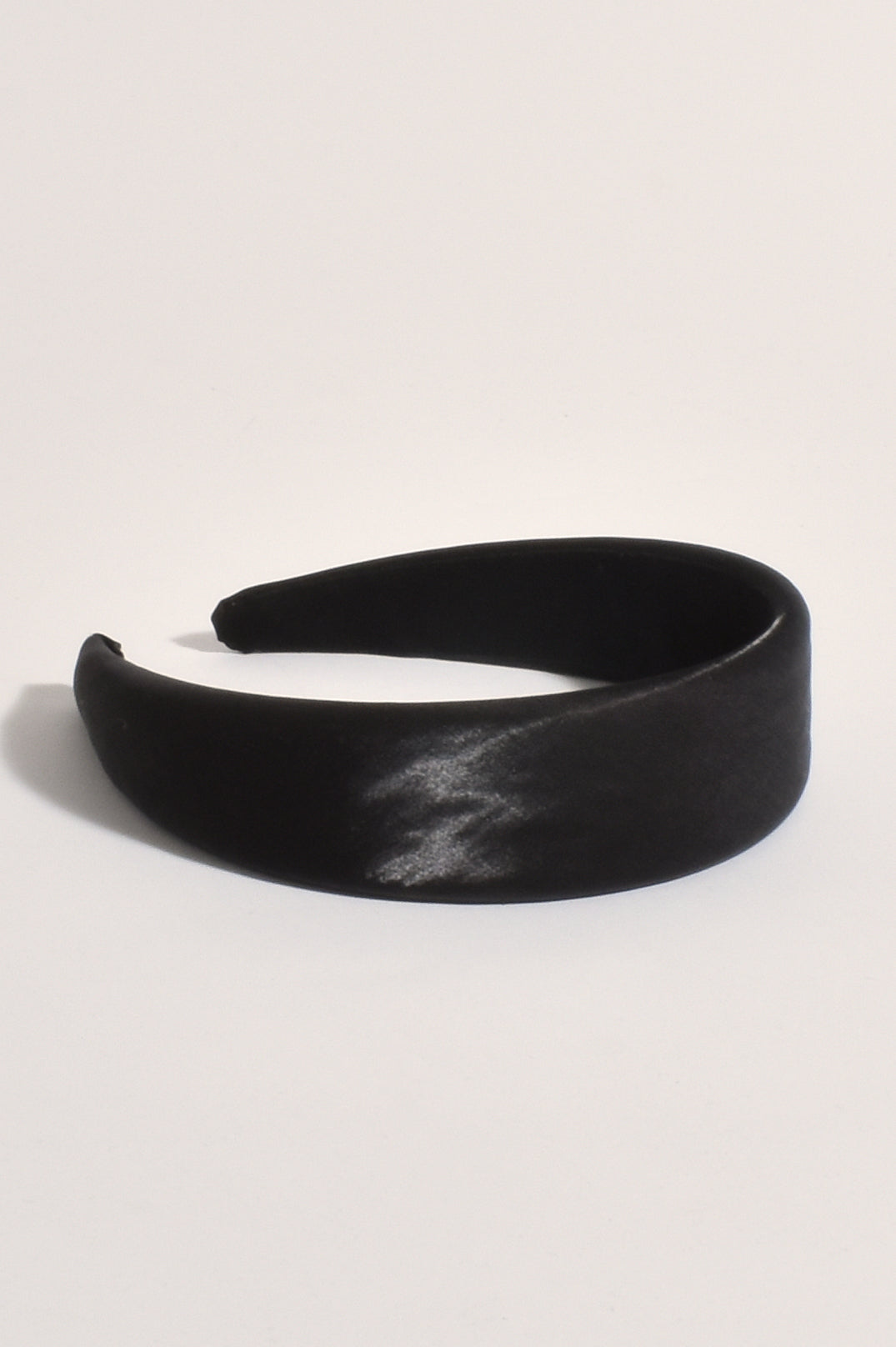 Satin Headband in Black