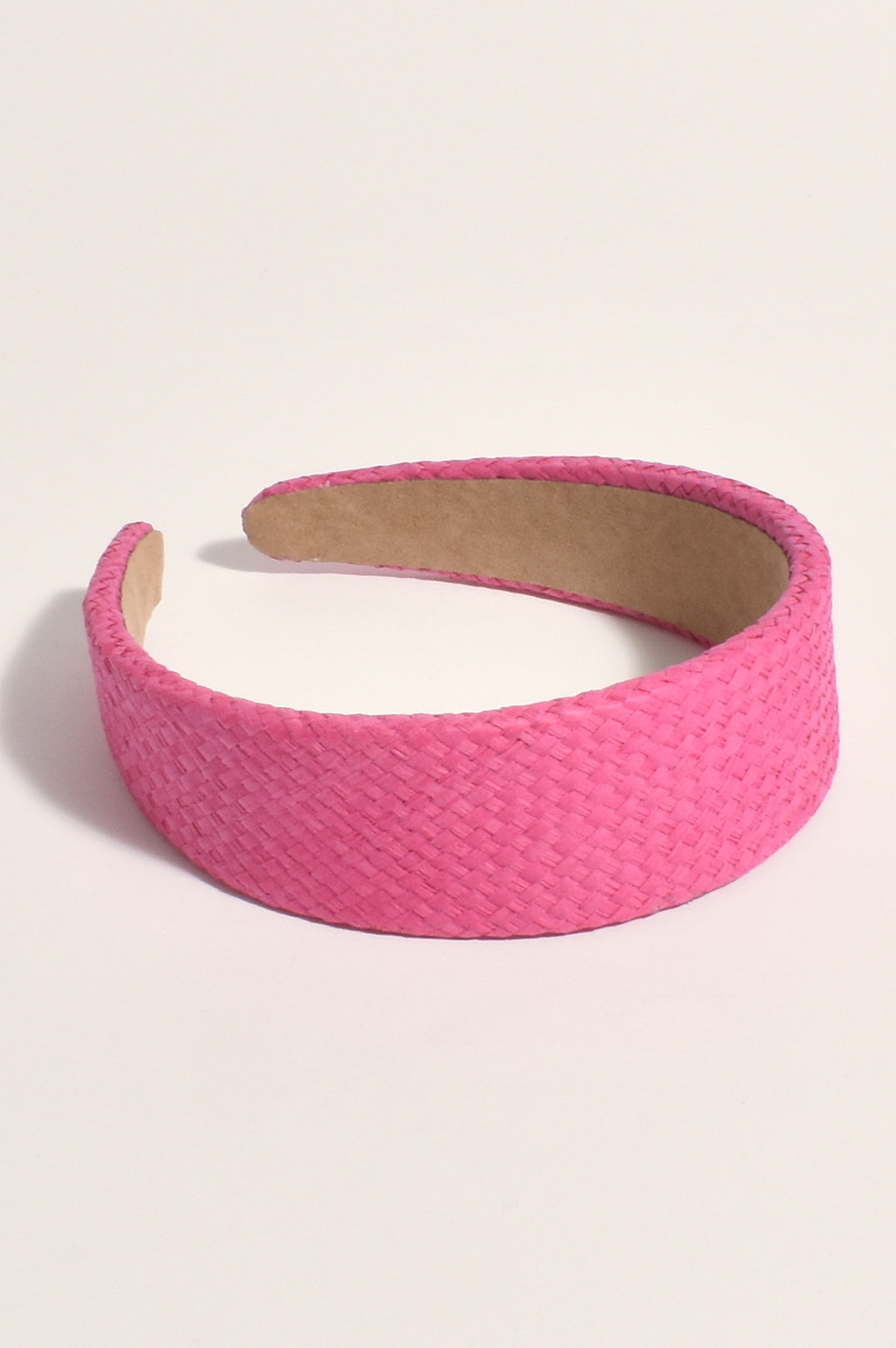 ADORNE DANI WEAVE HEADBAND IN HOT PINK