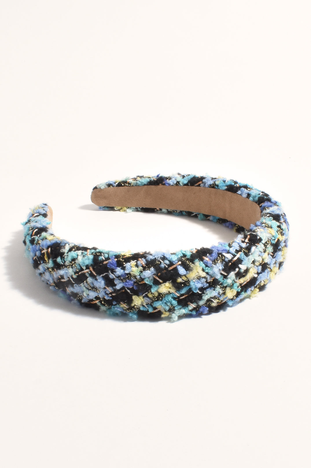 Adorne Hannah Boucle Event Headband in Blue Multi AHD0964