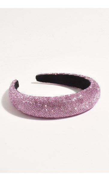 ADORNE Crystal Embellished Event Headband in Pink AHD0967
