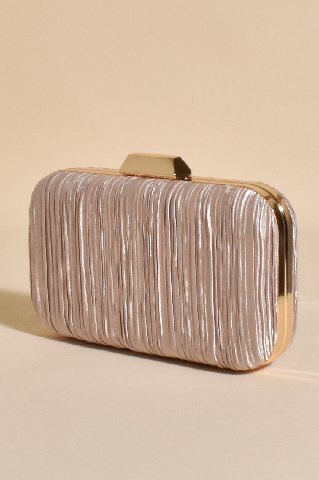 Adorne Portia Pleated Framed Event Clutch