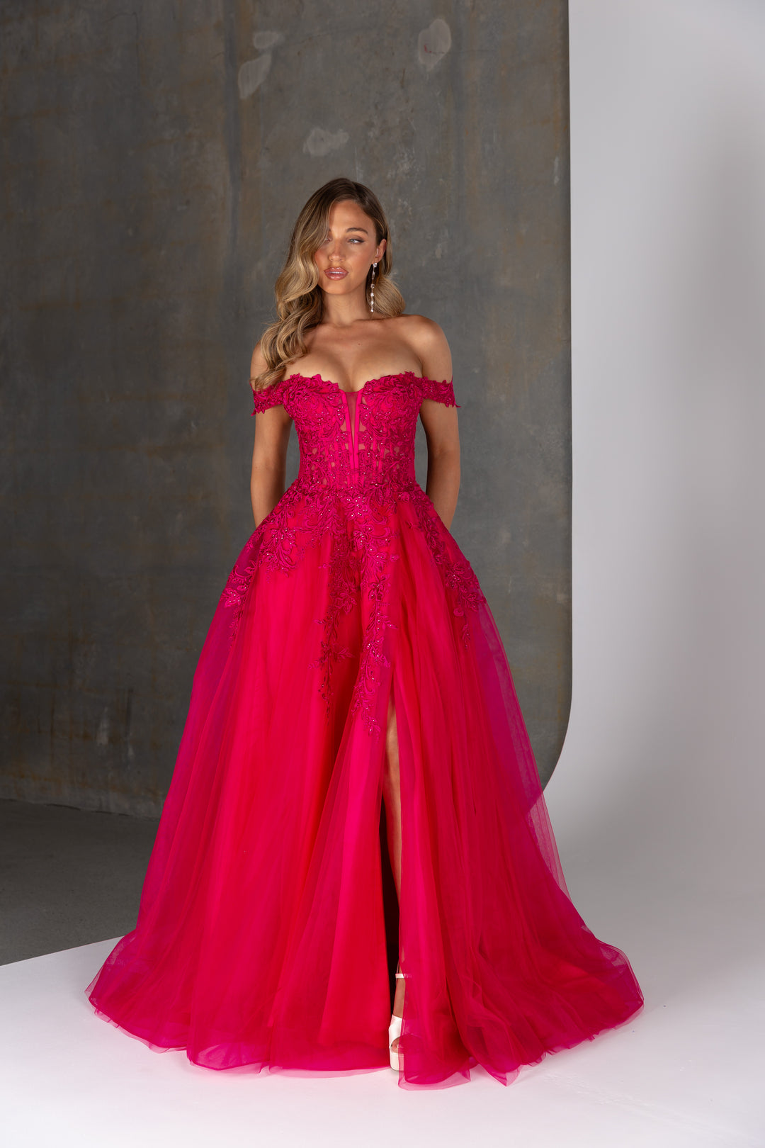 Tania Olsen Designs Amarylis PO25166 (Available in Dusty Blue, Fuschia and Navy)