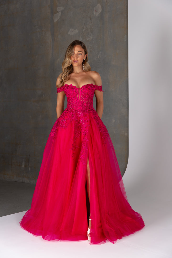 Tania Olsen Designs Amarylis PO25166 (Available in Dusty Blue, Fuschia and Navy)