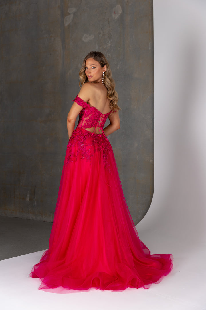 Tania Olsen Designs Amarylis PO25166 (Available in Dusty Blue, Fuschia and Navy)