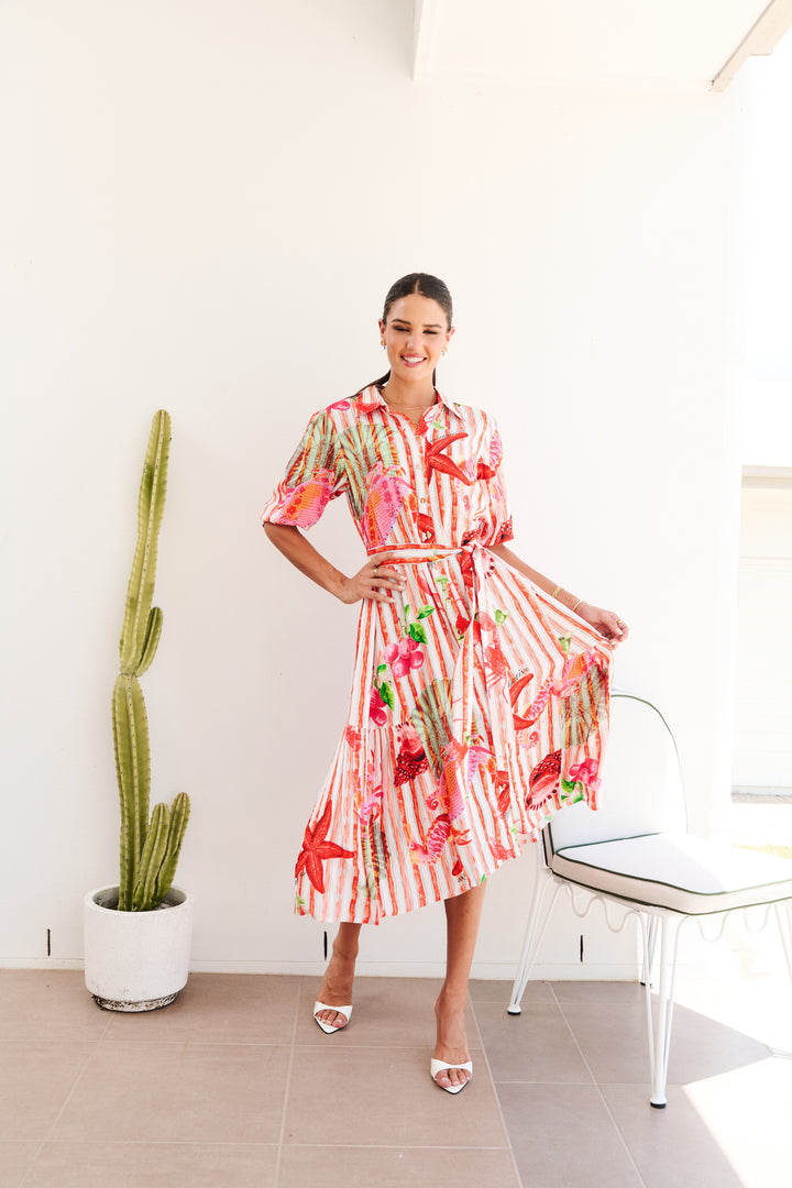 Collectivo Kim Dress  Under the Sea Print