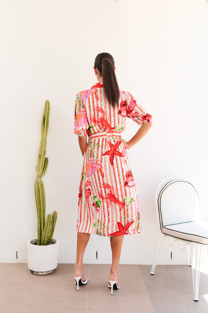 Collectivo Kim Dress  Under the Sea Print