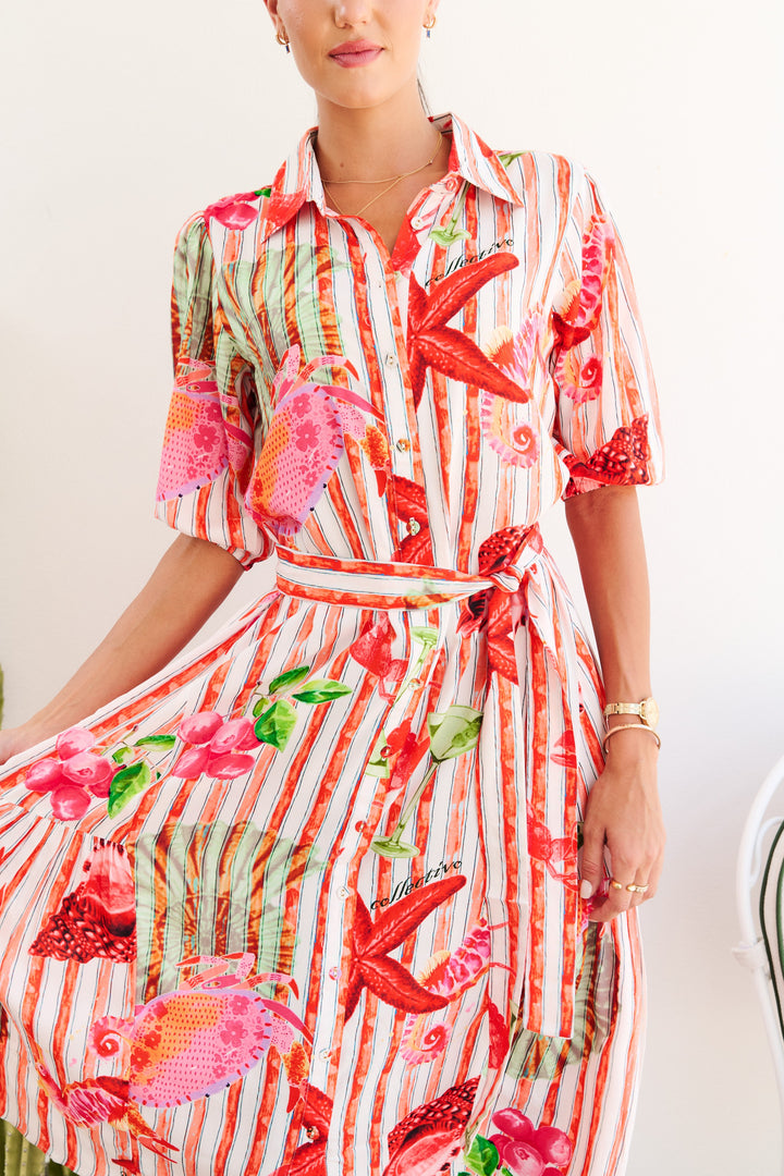 Collectivo Kim Dress  Under the Sea Print