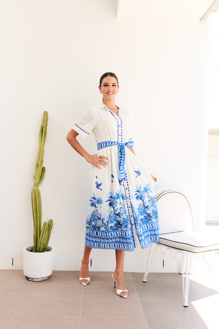 Collectivo Matilda Dress Skyhigh Palms