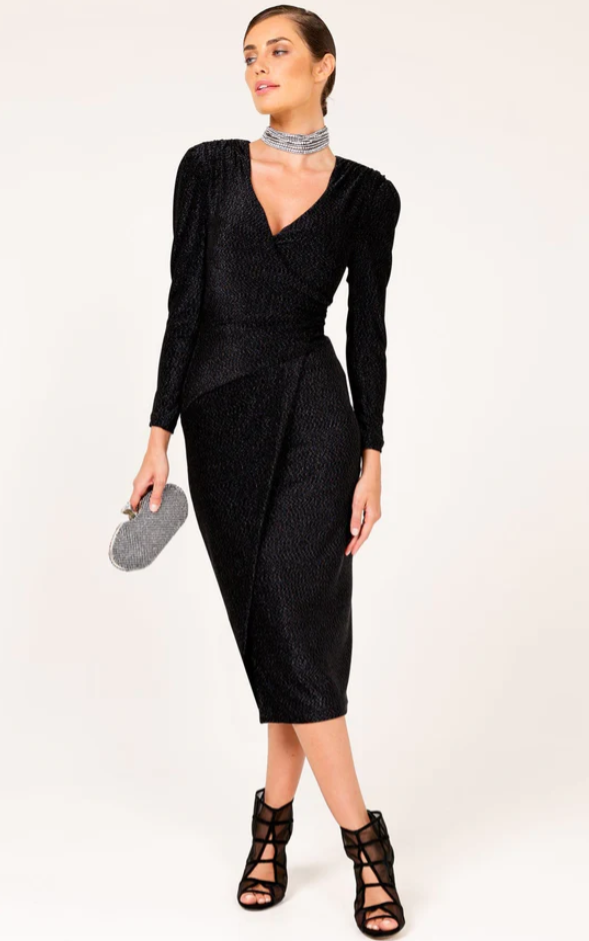 Sacha Drake Cassieopeia Dress in Black Multi