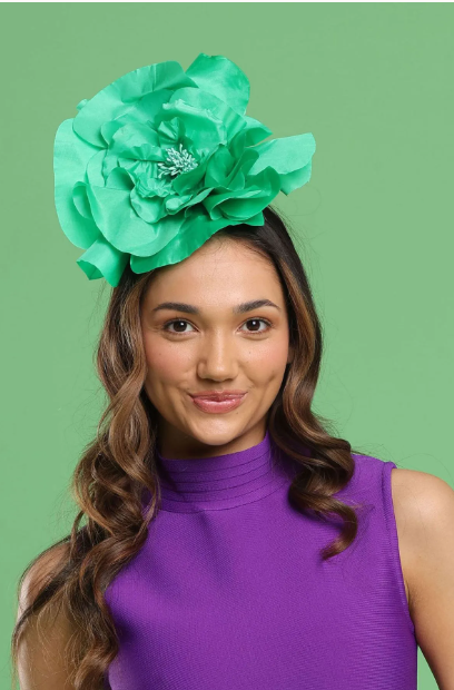 Morgan & Taylor Cindy Fascinator in Emerald
