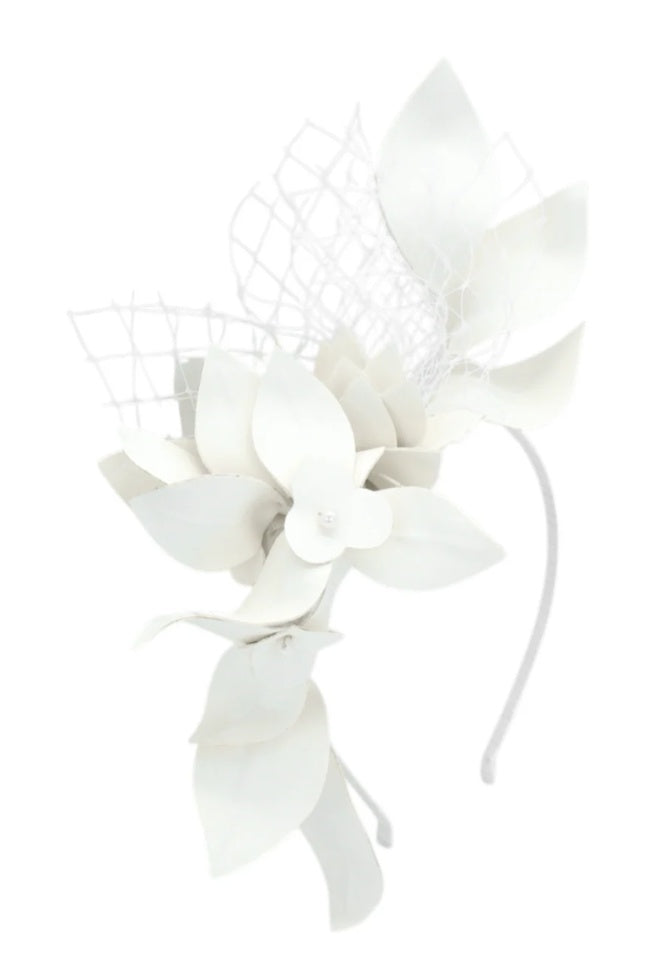 Morgan & Taylor Dulcie Fascinator in White