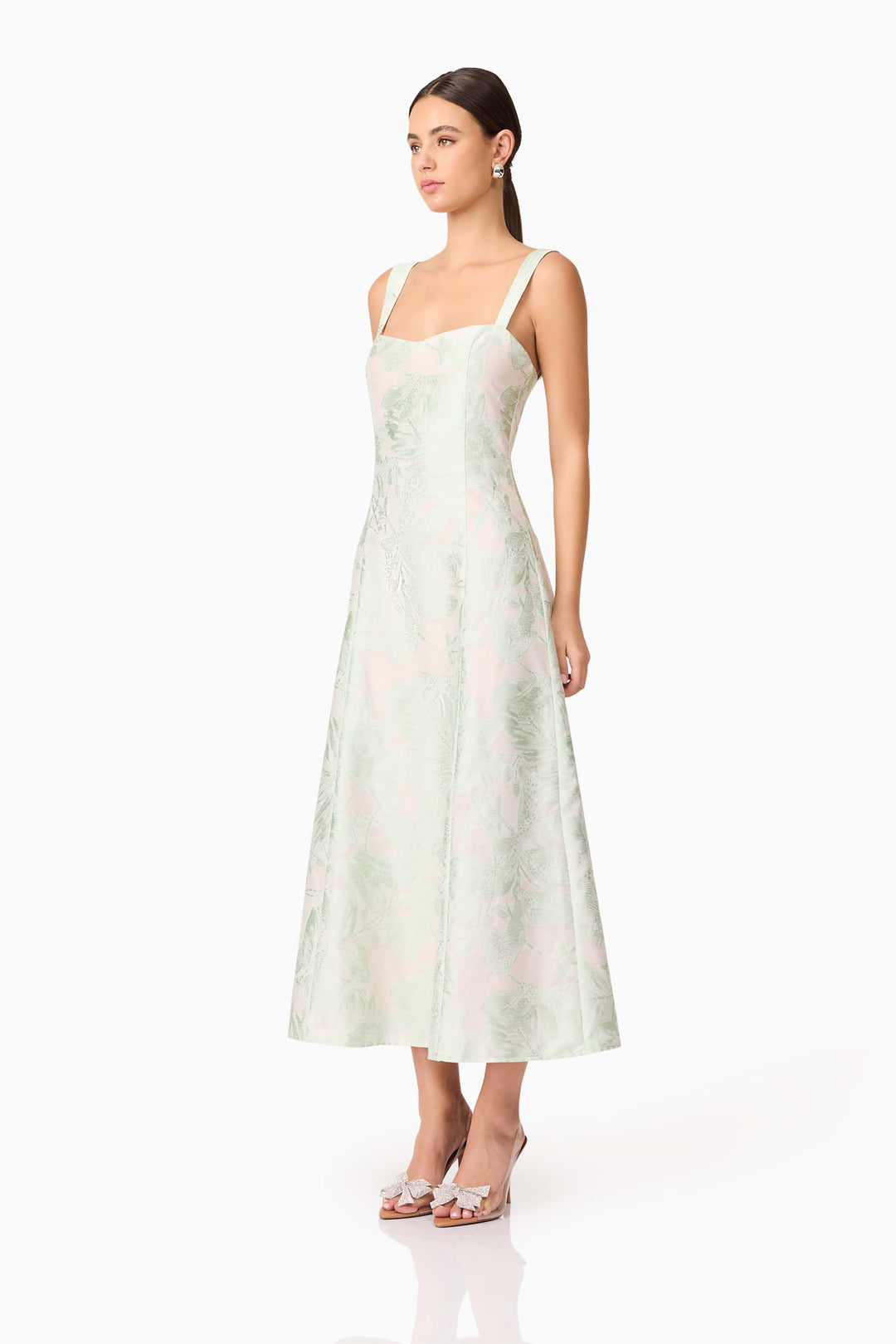 Elliatt Cecily Midi Dress in Sage