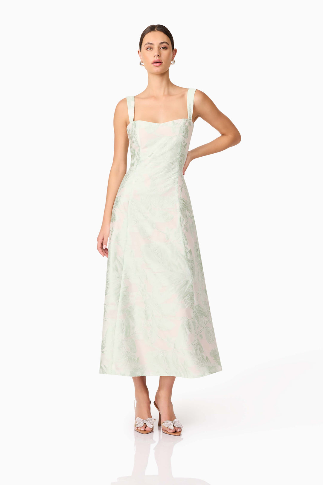 Elliatt Cecily Midi Dress in Sage