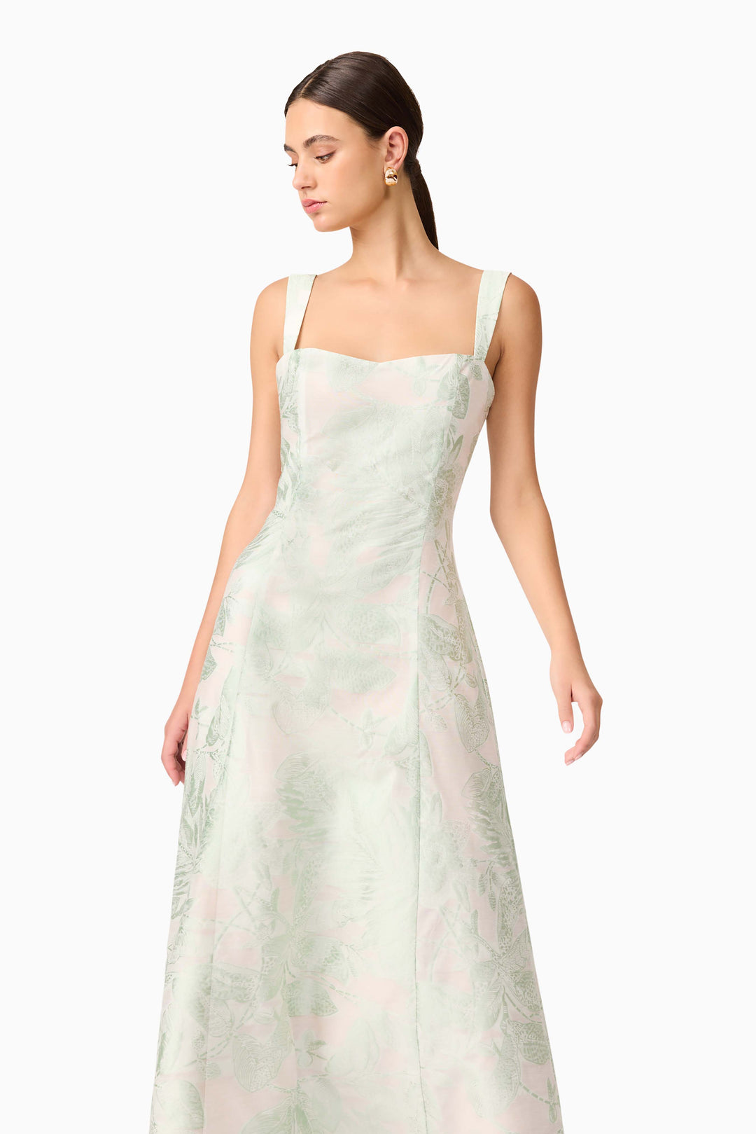 Elliatt Cecily Midi Dress in Sage