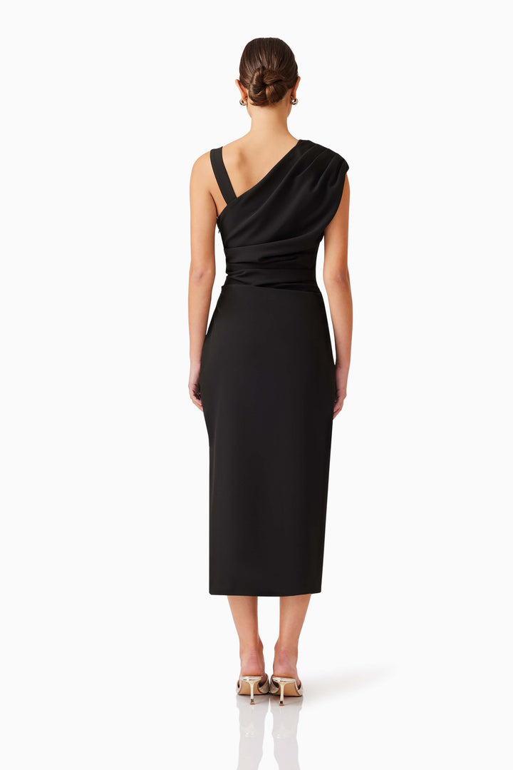 Elliatt Kourtney Midi Dress in Black
