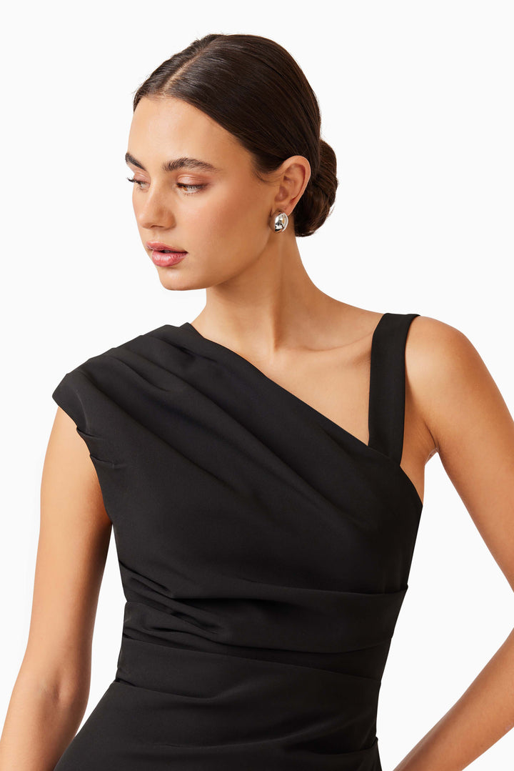 Elliatt Kourtney Midi Dress in Black