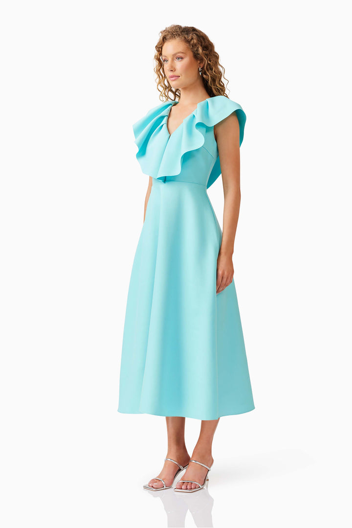 Elliatt Gabi Midi Dress in Aqua