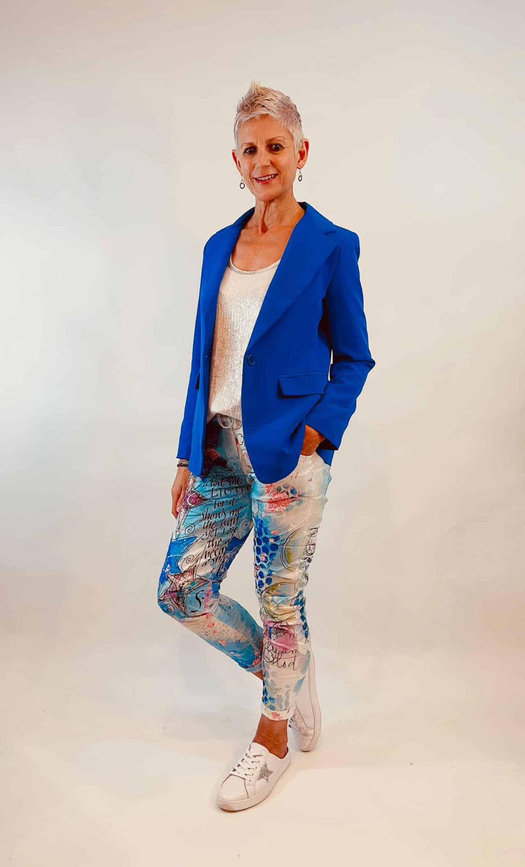 L'amore Tailored jacket in Cobalt Blue