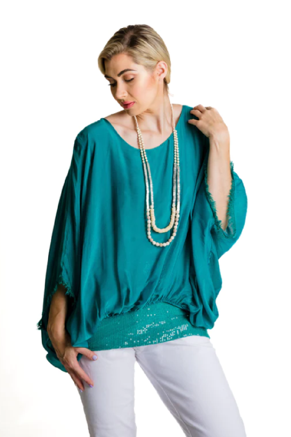 Marcella Top in Amalfi Green