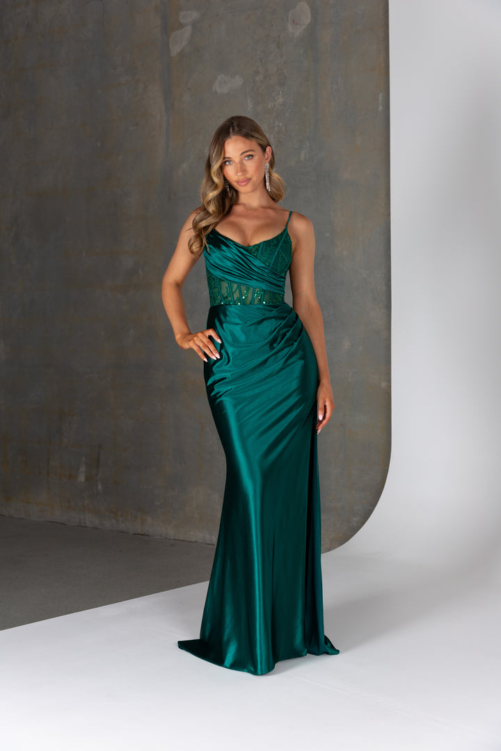 Tania Olsen Designs Monica PO25107 (Available in Emerald, Pale Blue and Red)