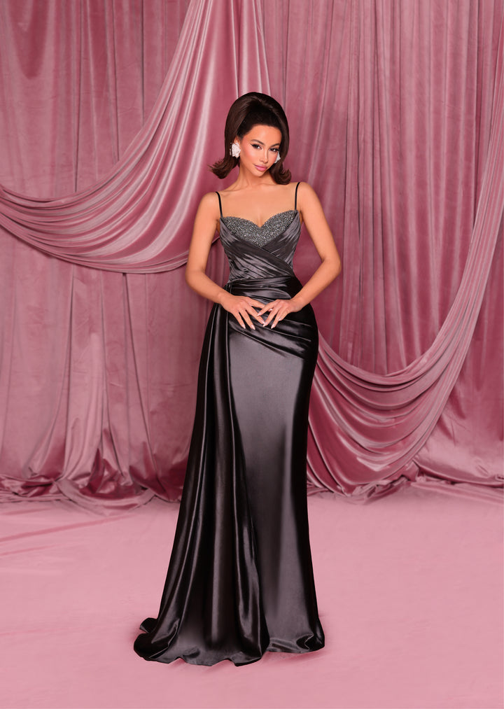 Nicoletta - NC3060 (Available in Charcoal, Ruby and Deep Emerald)
