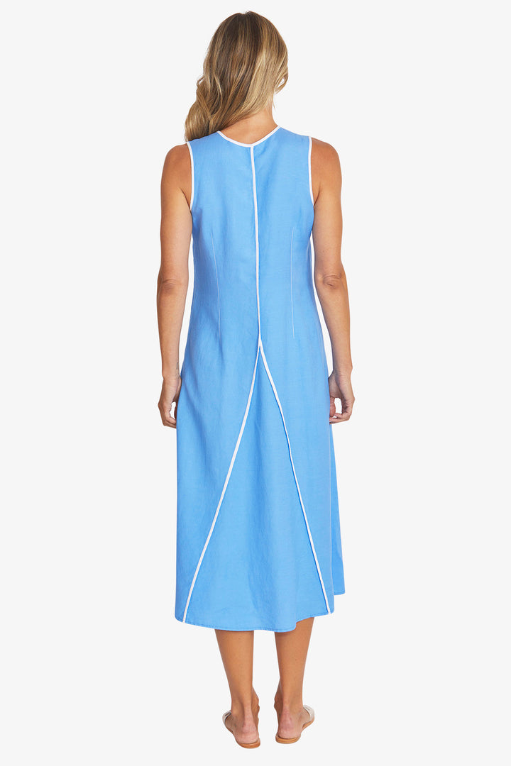 Ping Pong Sarah Dress in Sky/White