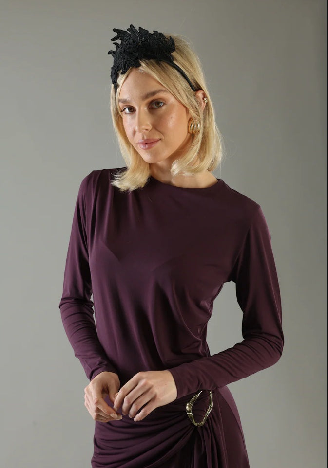 Morgan & Taylor Sassi Fascinator in Black