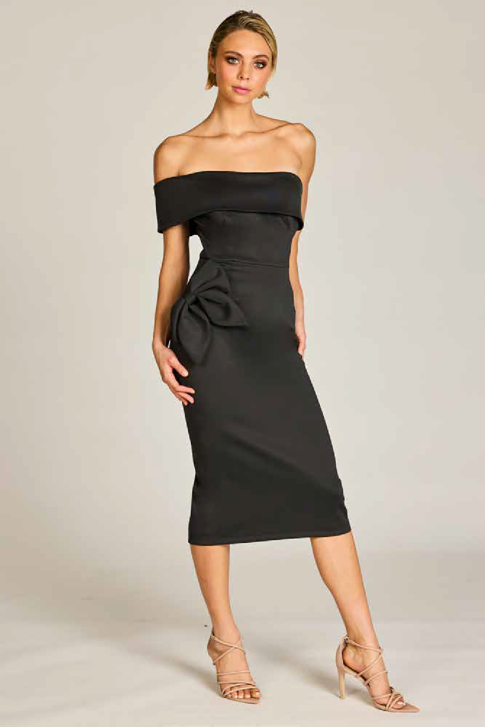 Romance Serena Bow Midi Dress