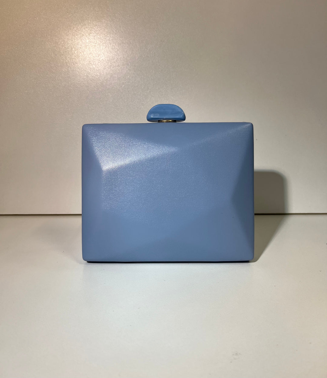 De Cavalier Cornflour Blue Structured Clutch 857