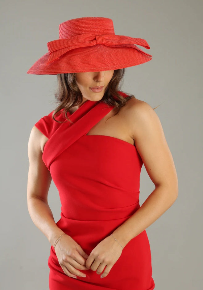 Morgan & Taylor Jess Droop Hat in Red