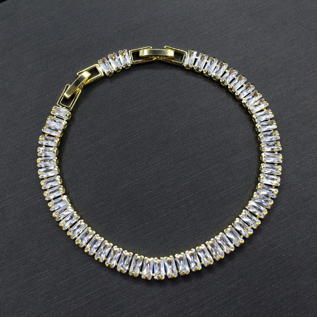 R7 Silver and Diamante Adjustable Bracelet 148 Not the pictured gold