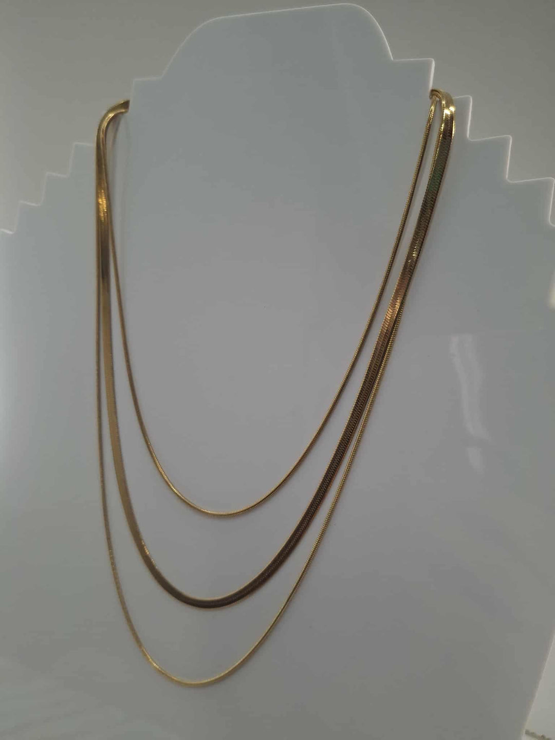 R7 Gold Triple Snake Chain 163