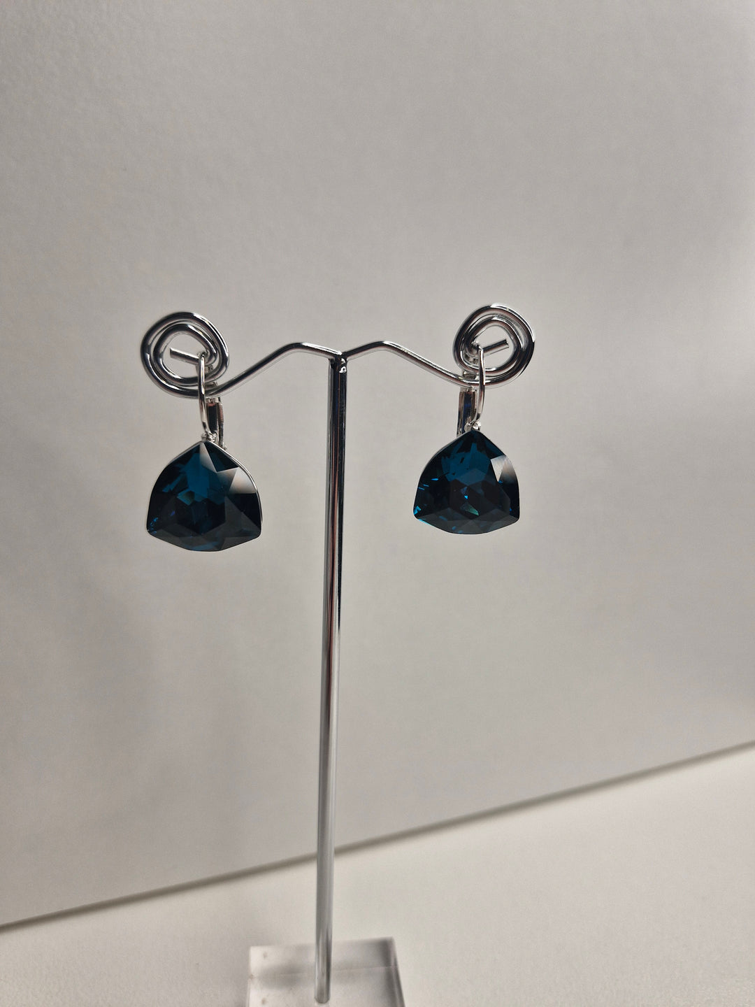 De Cavalier Blue crystal earrings 837