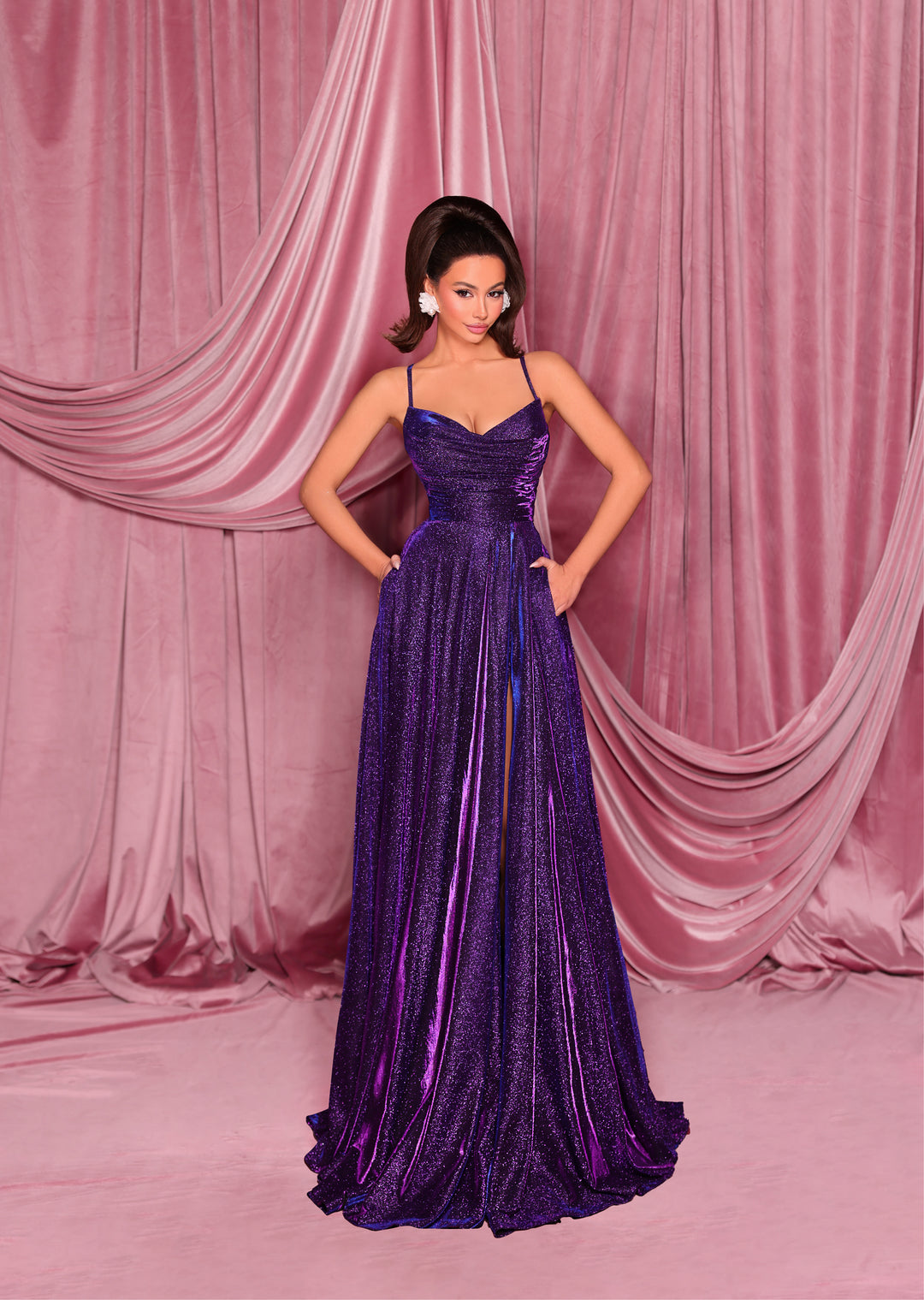 Nicoletta - NC2029 (Available in Black, Cobalt Blue, Musk, Plum, Midnight and Teal)